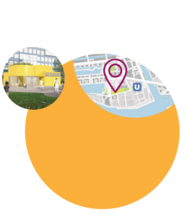 Grasbrook Park und Standort des Gemeinschaftshauses