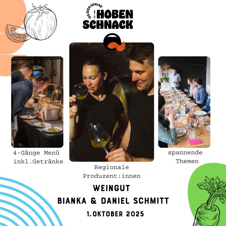 Hobenschnack in Hobenköök 4 Gänge Menü am 01.10.2025, tickets 69 Euro