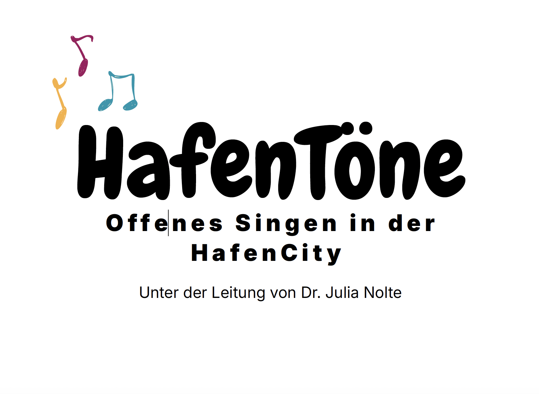 Hafentöne Offenes Singen in der HafenCity