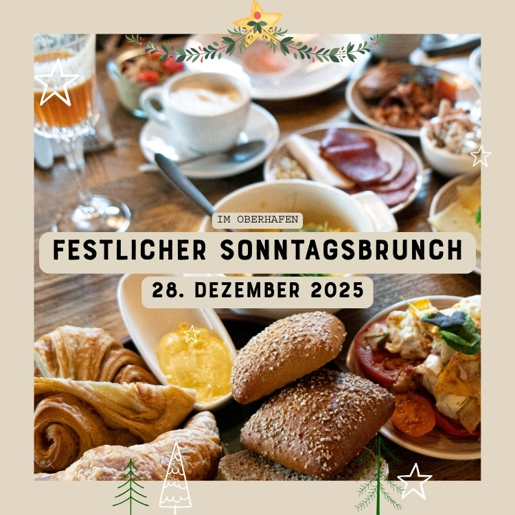 Sonntag, den 28.12. erwartet euch beim Sonntagsbrunch in der Hobenköök im Oberhafen ein ausgedehntes norddeutsches Frühstücks- und Mittagsbuffet.