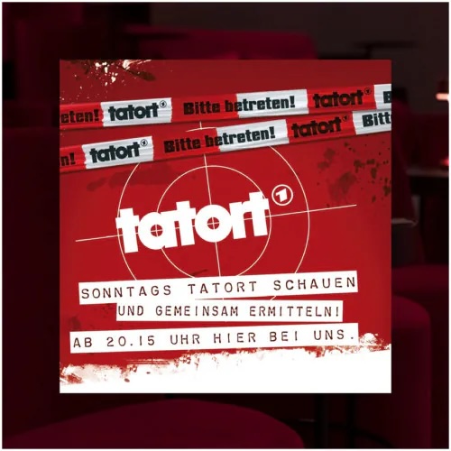 Der Tatort-Abend in der Hafenbühne ist ein geselliges, kostenfreies Angebot für Hamburg und die Nachbarschaft im Quartier HafenCity. Sonntags ab 20 Uhr im PIERDREI Hotel Hafencity.