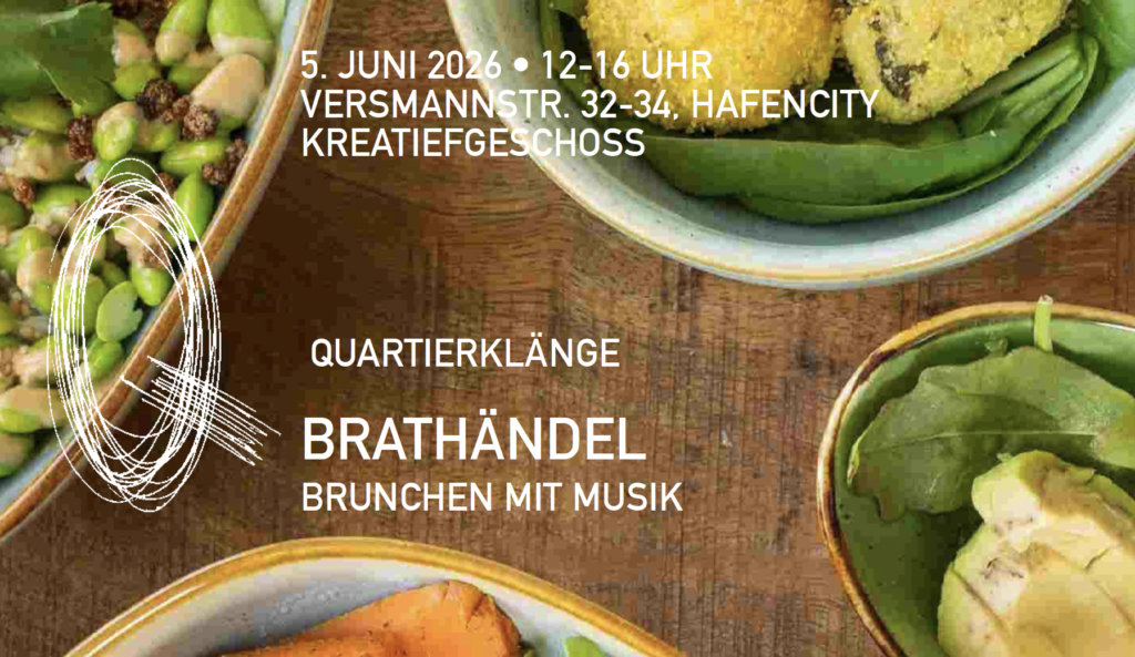 Brunch und Live-Musik im KreaTiefgeschoss: „Brathändel“ ist Teil der Reihe Quartierklänge und verbindet kulinarischen Genuss mit klassischer Musik in der HafenCity.