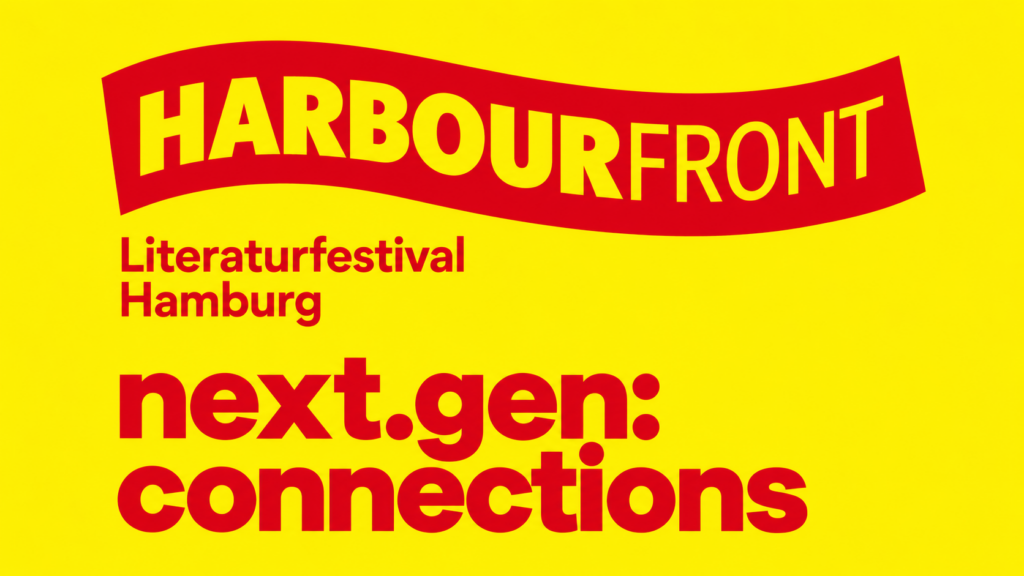 Keyvisual zum Harbour Front Literaturfestival 2026 im NICA Jazz Club Hamburg