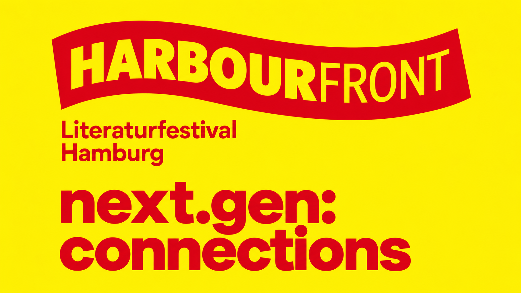 Keyvisual zum Harbour Front Literaturfestival 2026 im NICA Jazz Club Hamburg