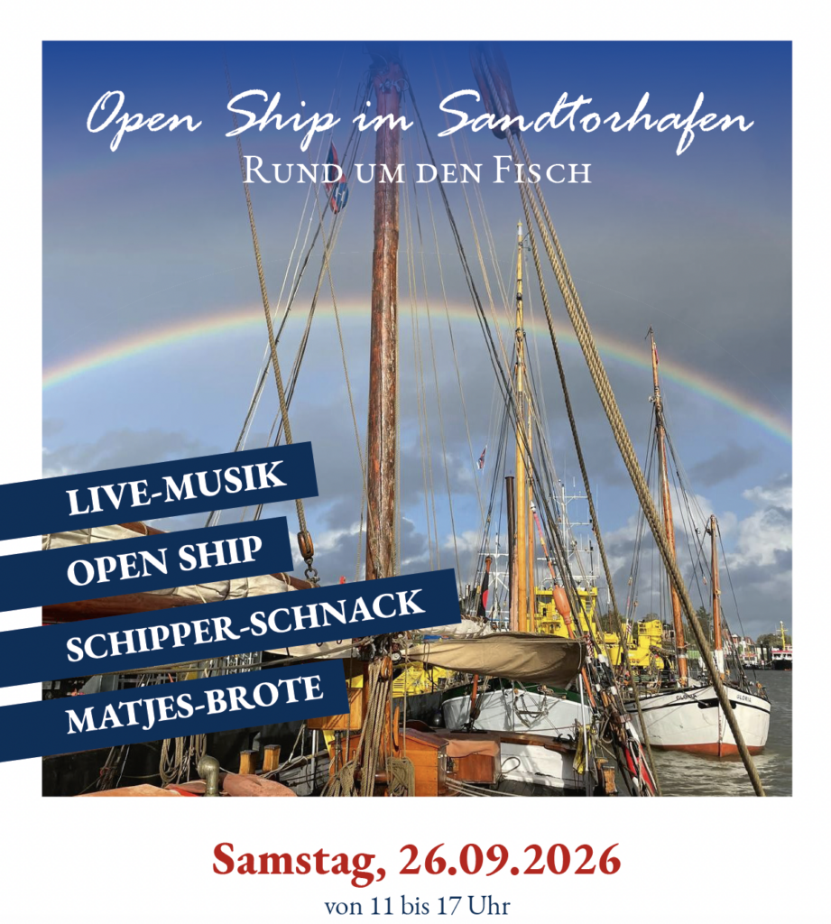 Traditionsschiffe im Sandtorhafen in der HafenCity beim Open Ship am 26. September 2026