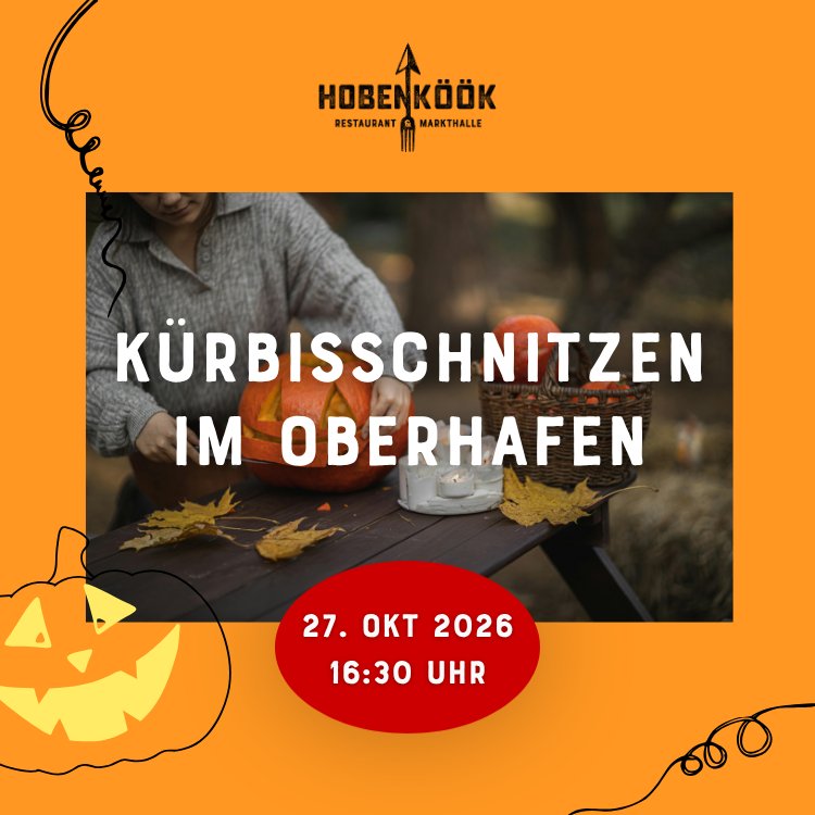 Kürbisschnitzen für die ganze Familie bei der Hobenköök im Hamburger Oberhafen